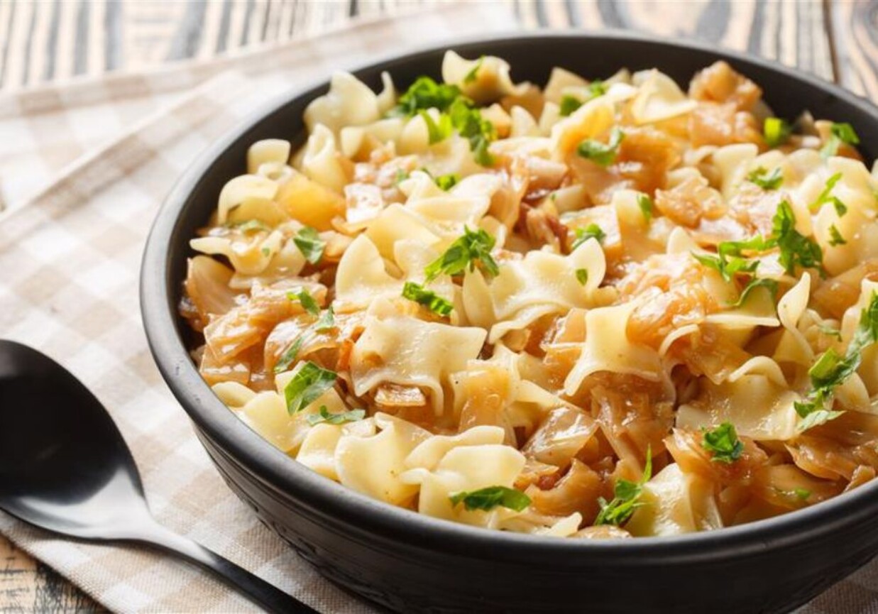 Wigilijne łazanki z kapustą i grzybami foto