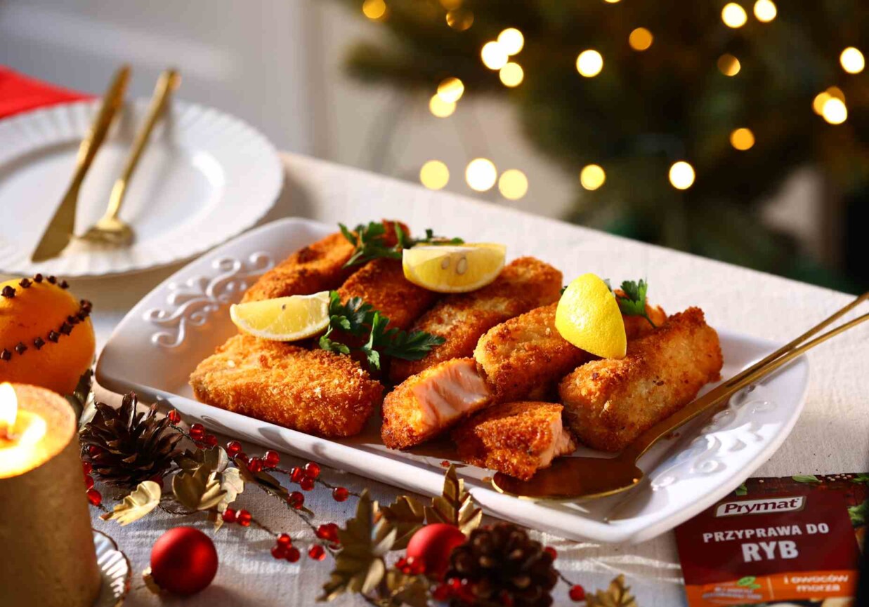 Wigilijny łosoś norweski foto