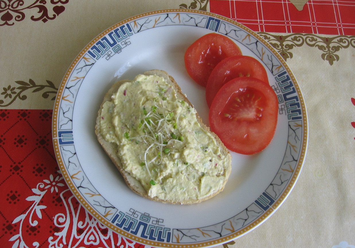 Wiosenna pasta jajeczna z rzodkiewką i kiełkami DoradcaSmaku.pl