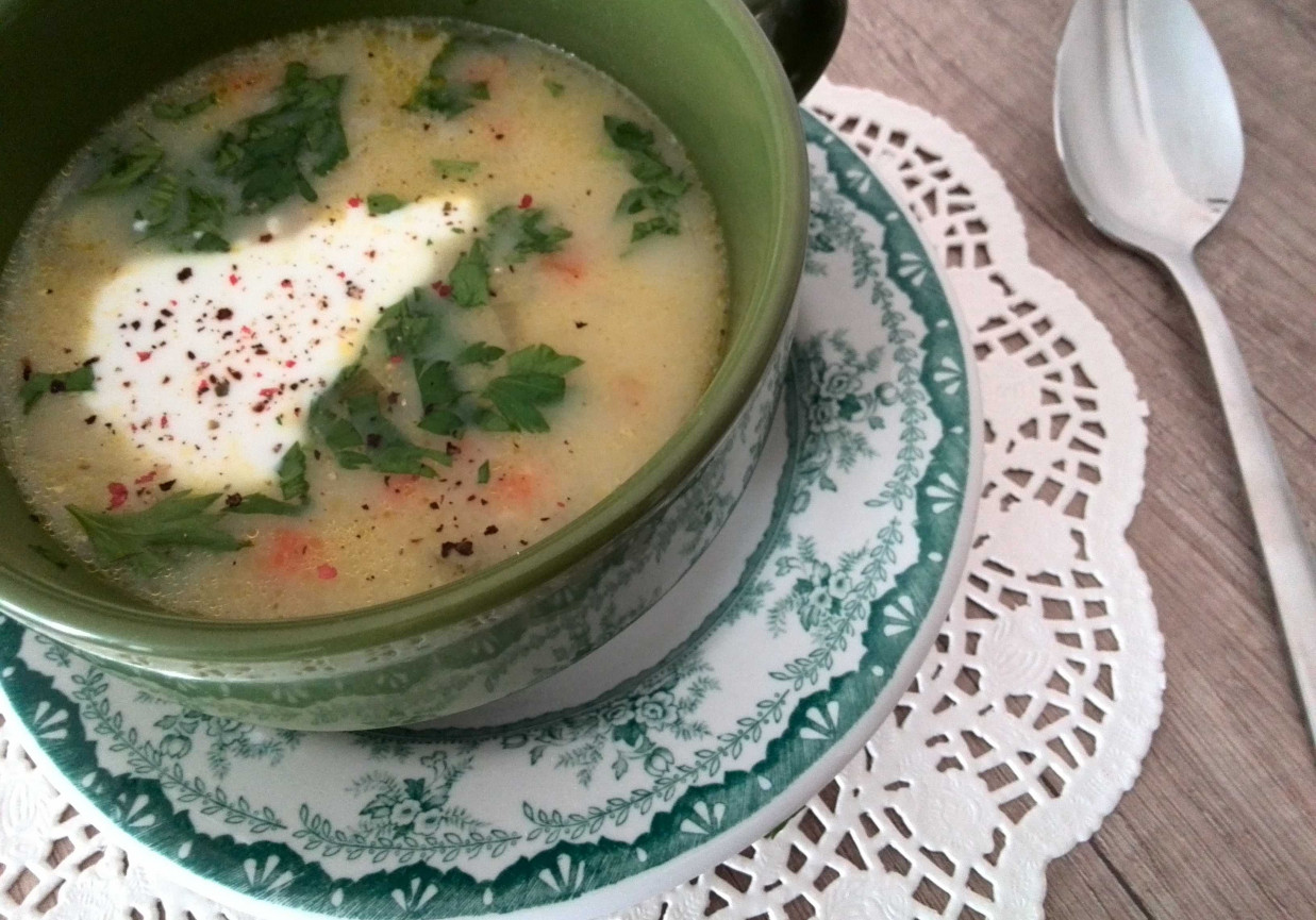 Wiosenna zupa warzywna foto