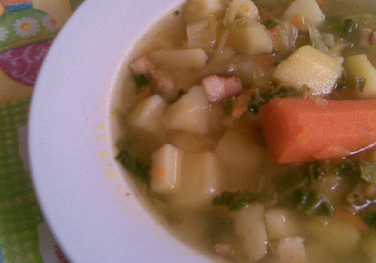 Wiosenna zupa z kapustą foto
