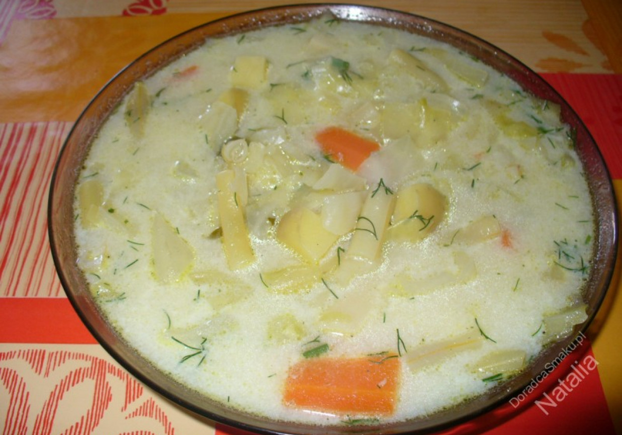 Wiosenna zupa z koperkiem foto