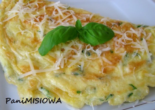 Fotografia przedstawiająca Włoski omlet z bazylią