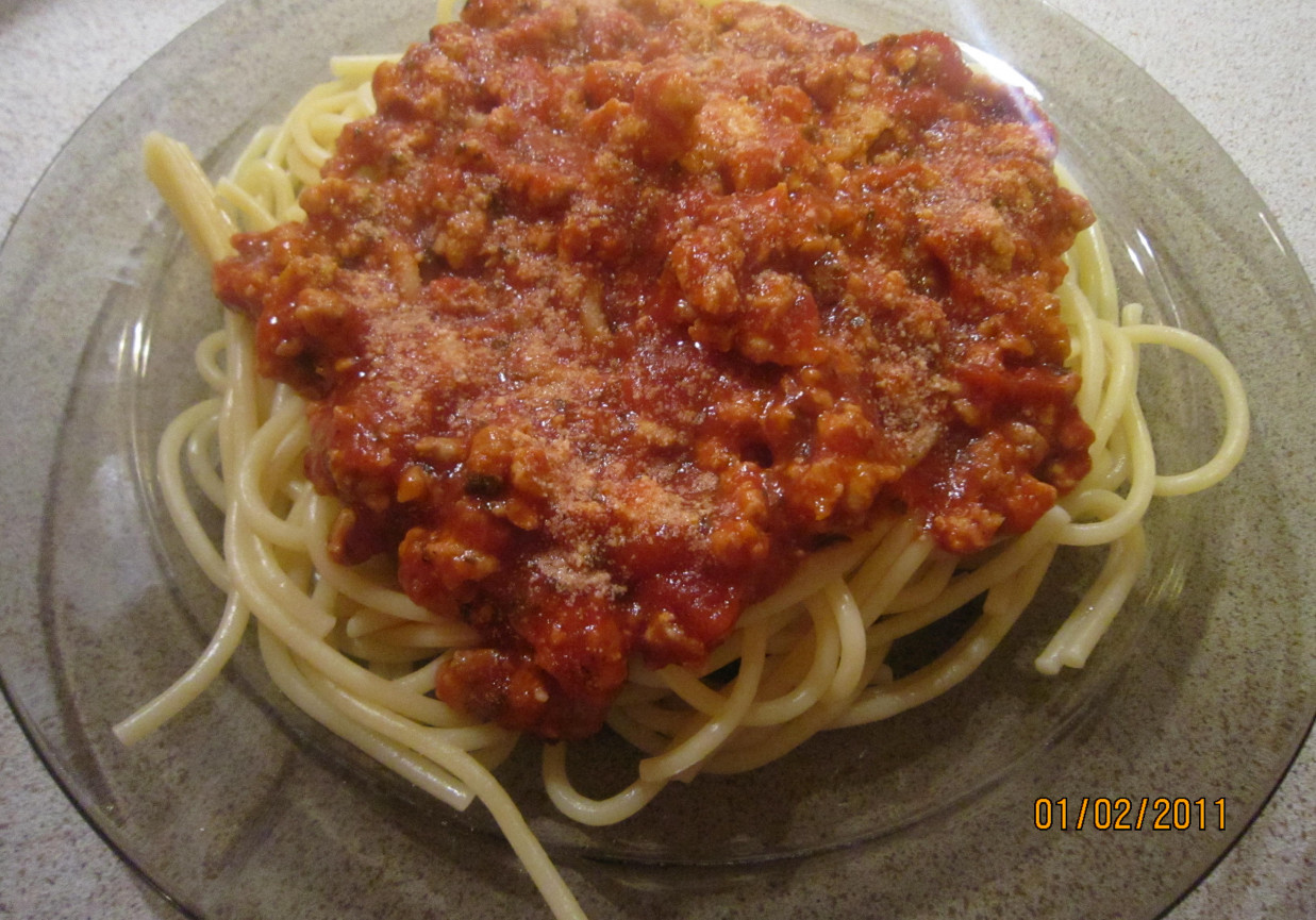 Wyśmienite spagetti foto