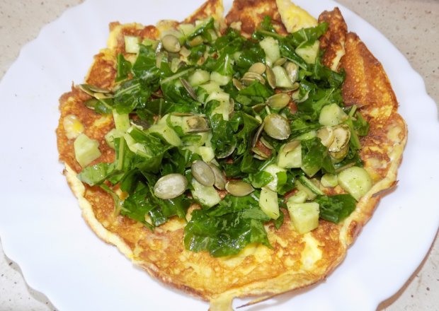 Fotografia przedstawiająca Wytrawny omlet na białkach
