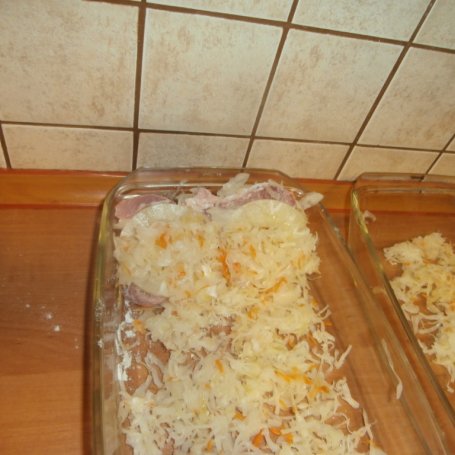 Krok 4 - zapiekana karkówka z kapustą foto