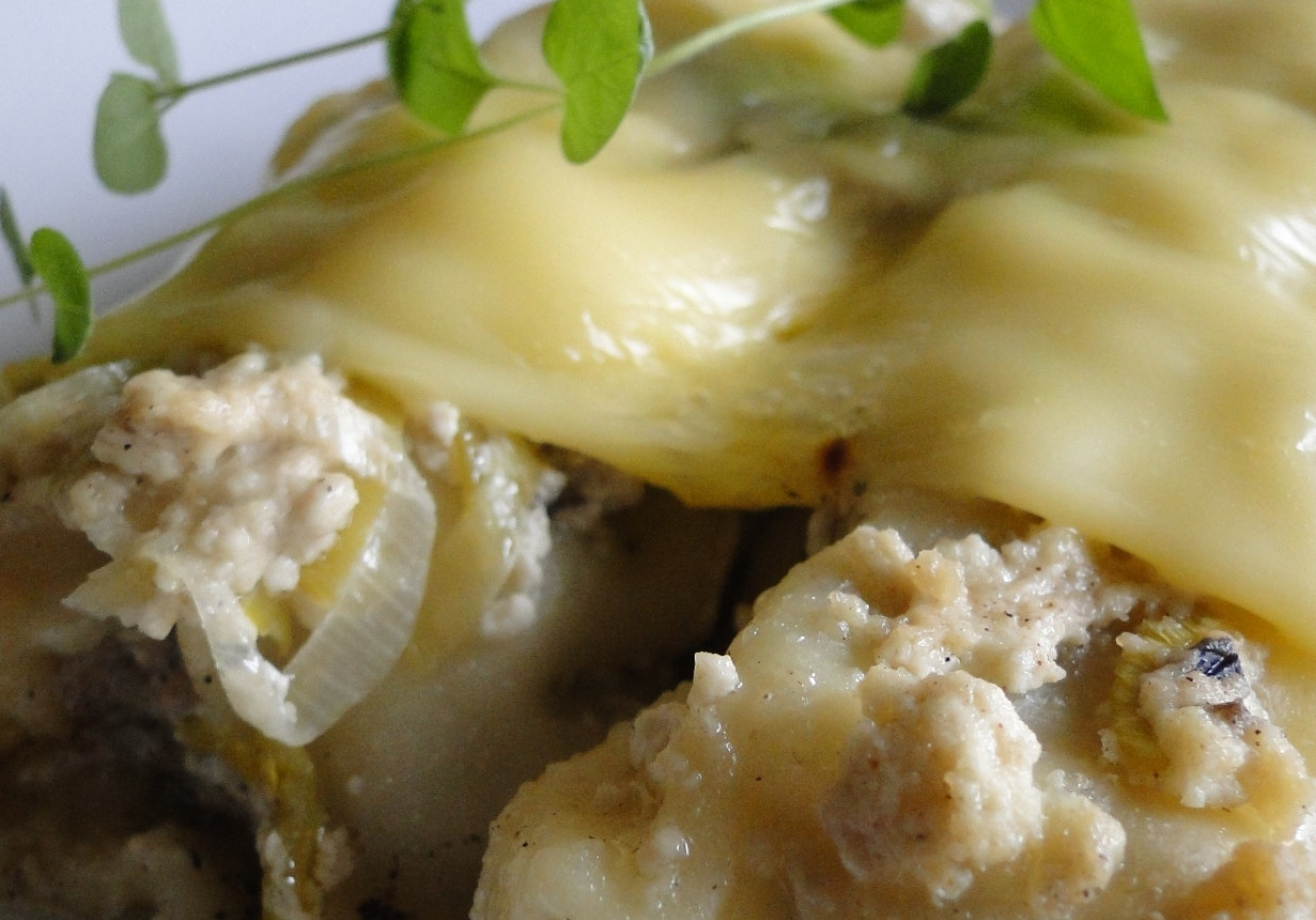 Zapiekane cannelloni z mięsem foto