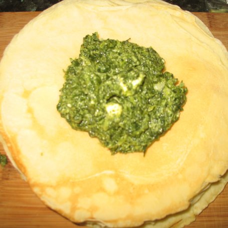 Krok 3 - Zapiekane naleśniki ze szpinakiem foto