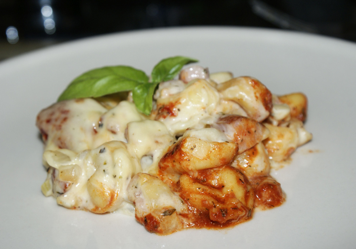 Zapiekane tortellini foto