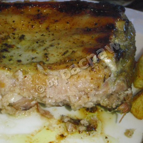 Krok 13 - Zapiekane żeberka grillowane podane z sosem BBQ foto