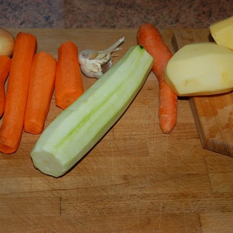 Krok 1 - zapiekane żeberka z warzywami foto