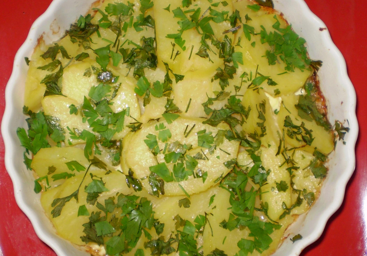 Zapiekane ziemniaki z oliwą truflową : foto