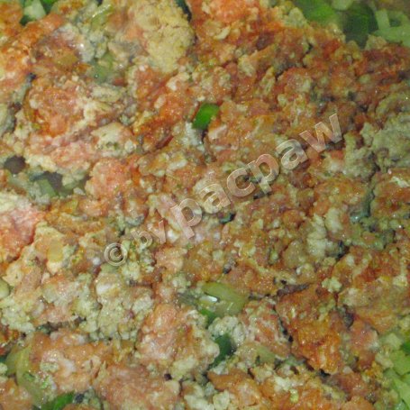 Krok 4 - Zapiekanka makaronowa z mięsem mielonym, papryką zieloną, fasolą czerwoną foto