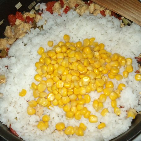 Krok 3 - Zapiekanka ryżowa a'la gyros foto