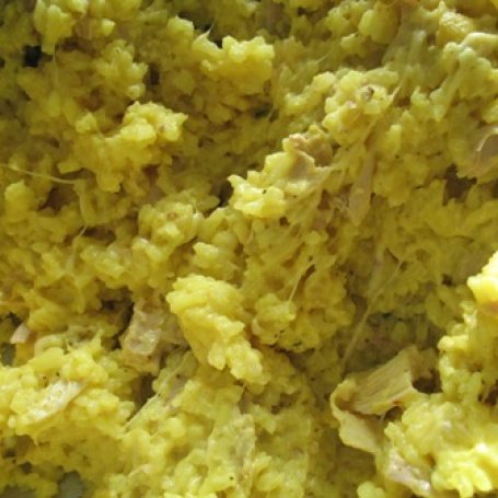 Krok 1 - Zapiekanka ryżowa na żółto foto
