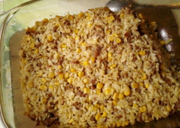 Fotografia przedstawiająca zapiekanka ryżowa