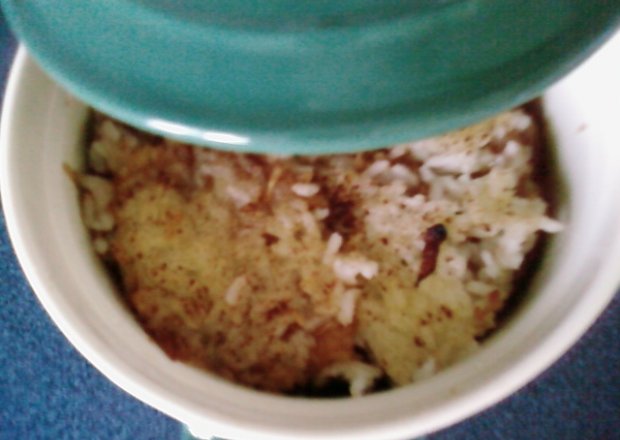 Fotografia przedstawiająca Zapiekanka ryżowa.