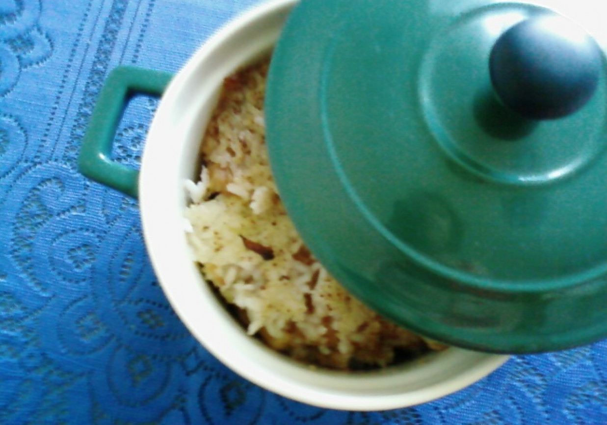 Zapiekanka ryżowa. foto