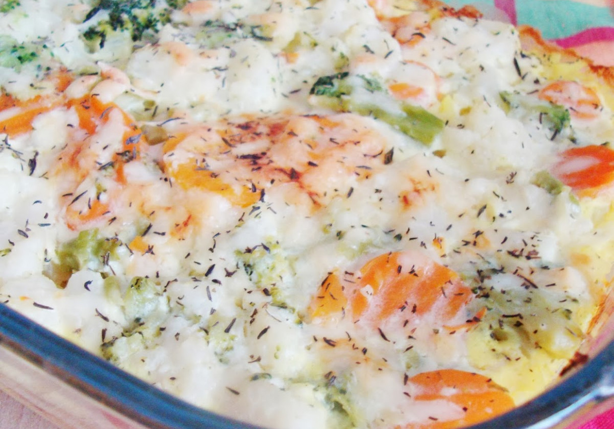 Zapiekanka ryżowo-warzywna - bez glutenu i bez jajek foto