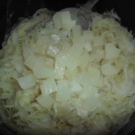 Krok 2 - Zapiekanka z kaszanką, kapustą kiszoną i ziemniakami foto