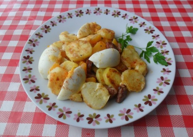 Fotografia przedstawiająca Zapiekanka z ziemniaków i dyni