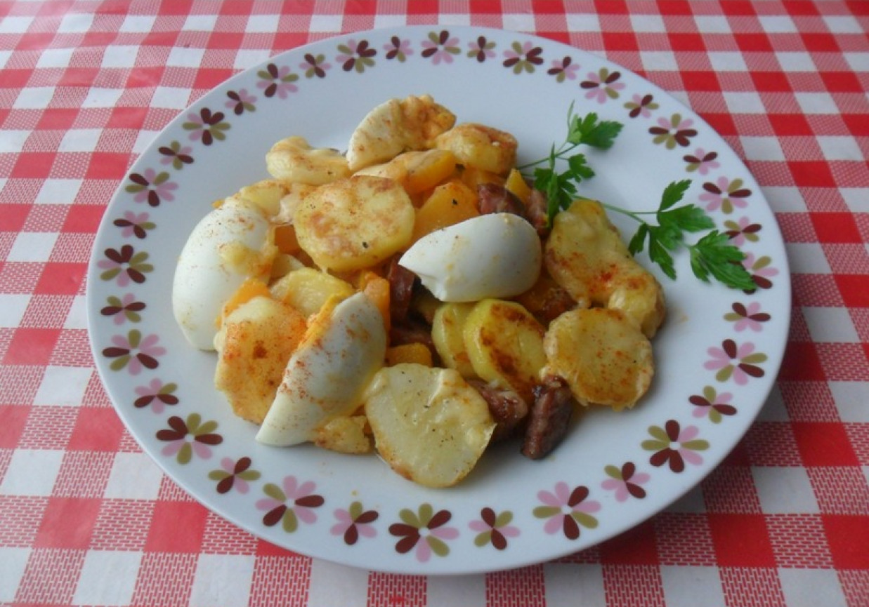 Zapiekanka z ziemniaków i dyni foto