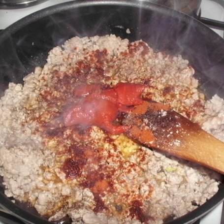 Krok 3 - Zapiekanka z ziemniaków, kapusty kiszonej i mięsa mielonego foto