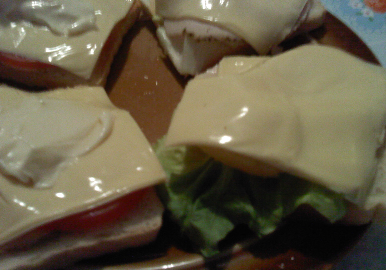 Zapiekanki na chlebie tostowym foto