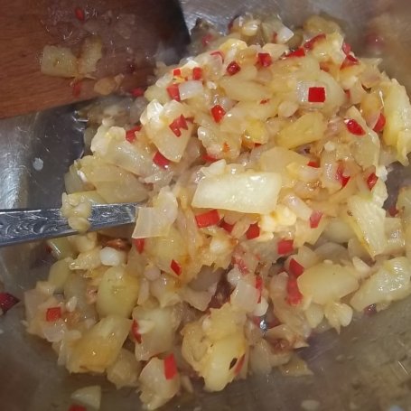 Krok 7 - Zapiekany gulasz z kurczaka i cukinii foto