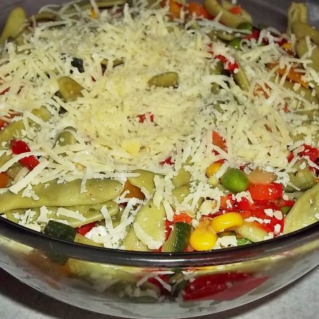 Krok 4 - Zapiekany kolorowy makaron z dynią foto
