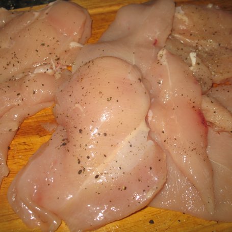 Krok 1 - Zapiekany kurczak z porem i pieczarkami foto