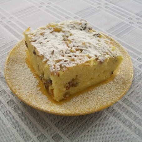 Krok 4 - Zapiekany makaron z serem i rodzynkami foto