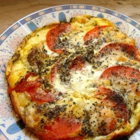 Krok 4 - Zapiekany omlet z mozzarellą. foto