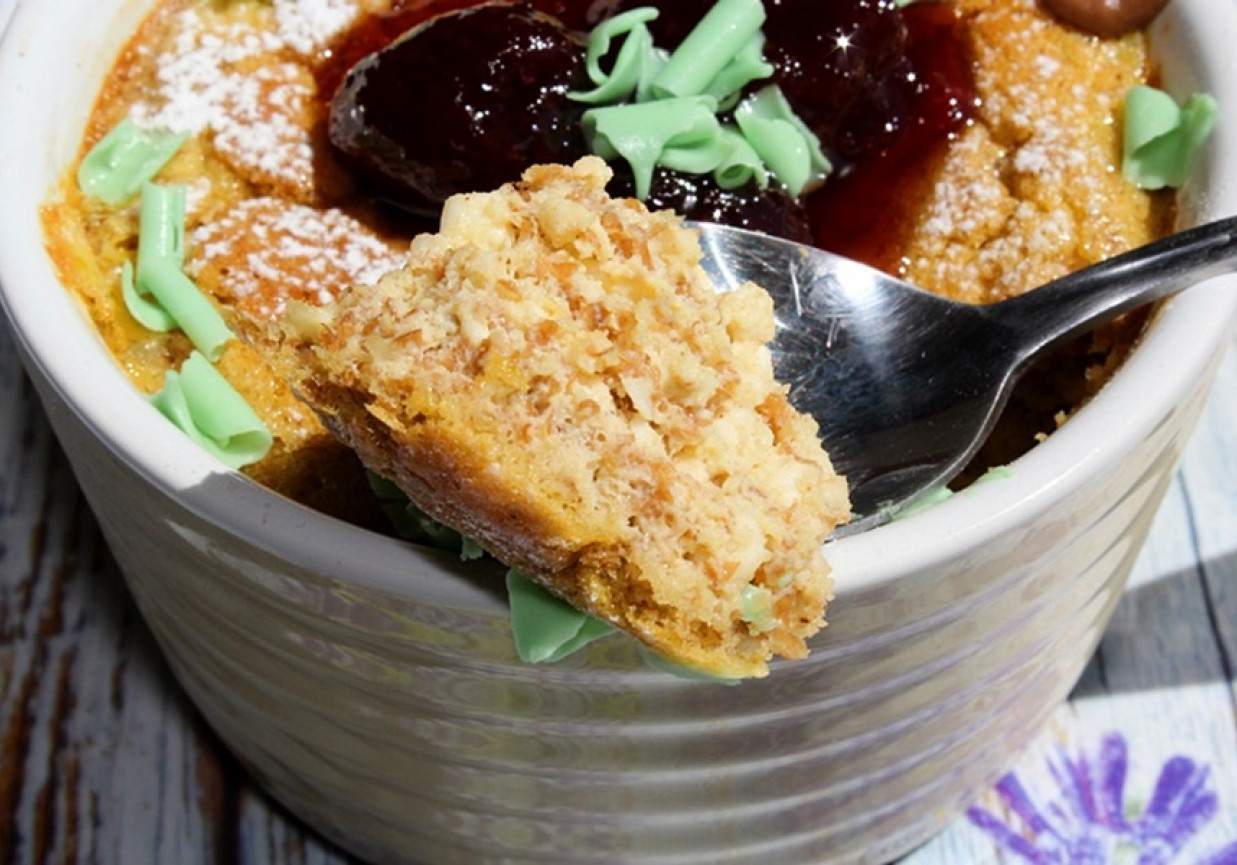 Zapiekany pudding z serka wiejskiego DoradcaSmaku.pl