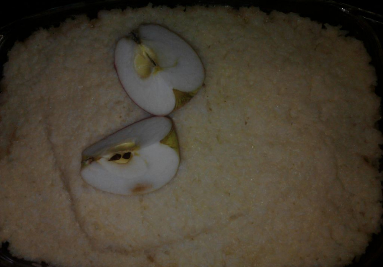 Zapiekany ryż z jabłkami foto