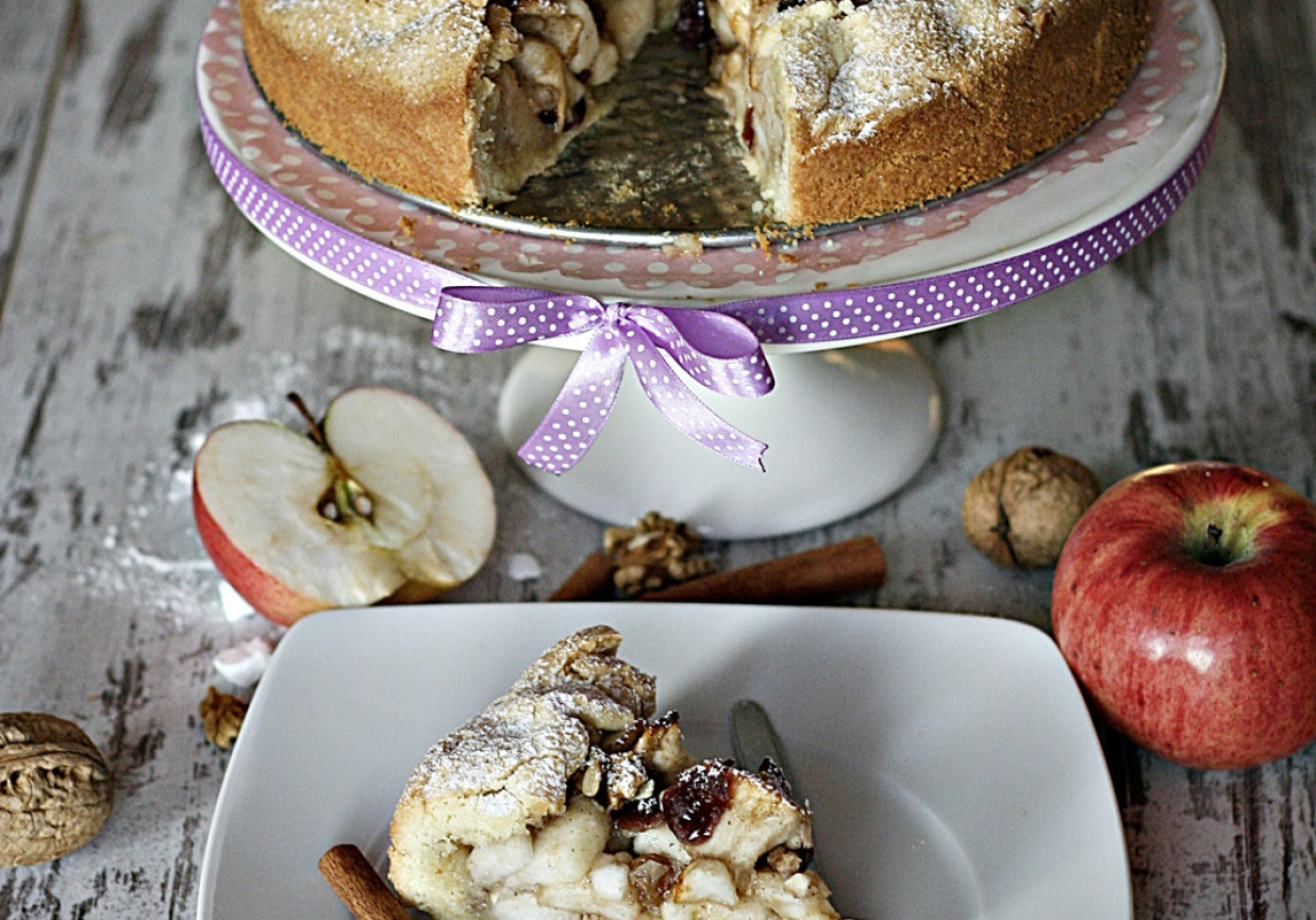 Zawijane ciasto z jabłkami foto