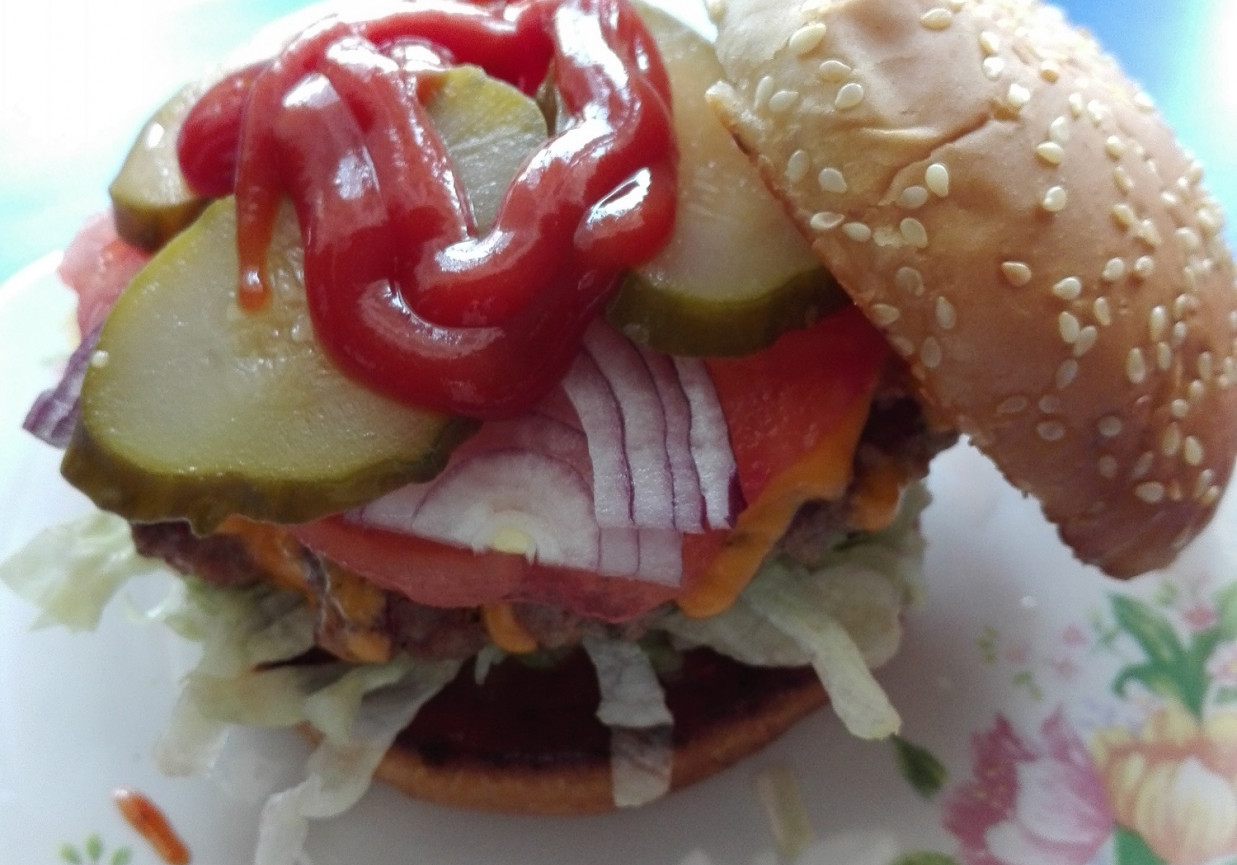 Zdrowe, pyszne burgery foto