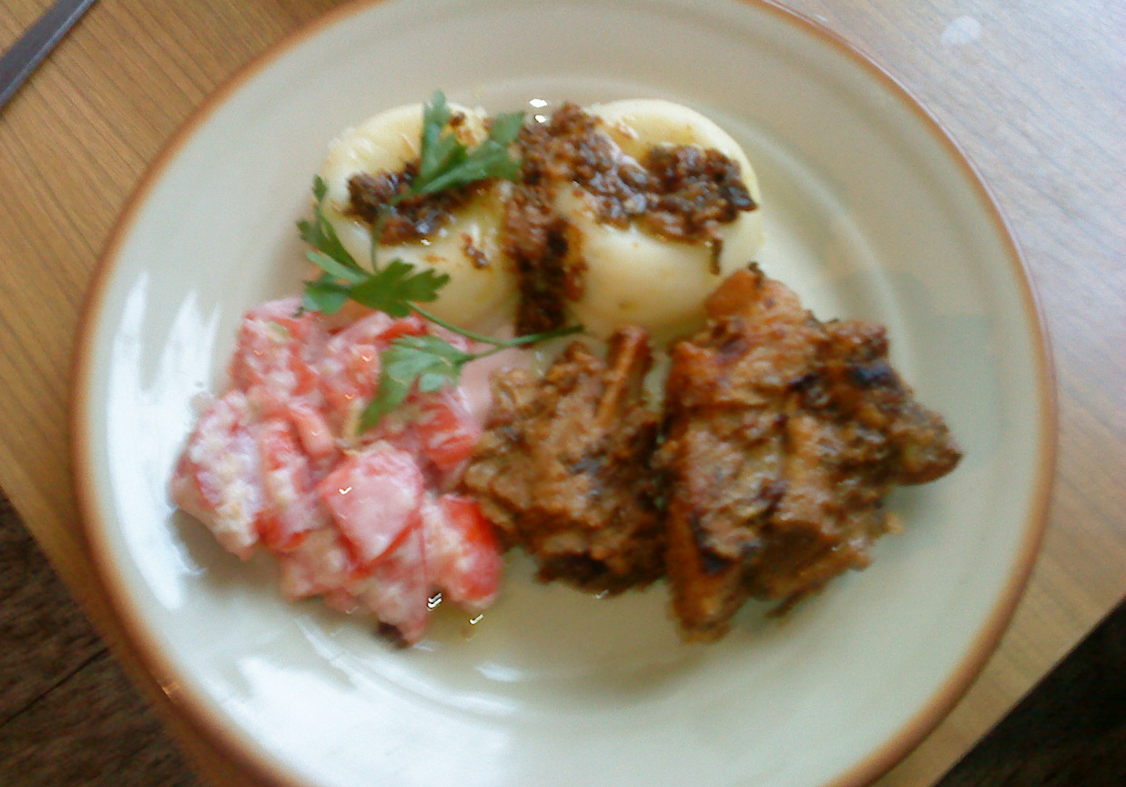 żeberka z musztardą foto