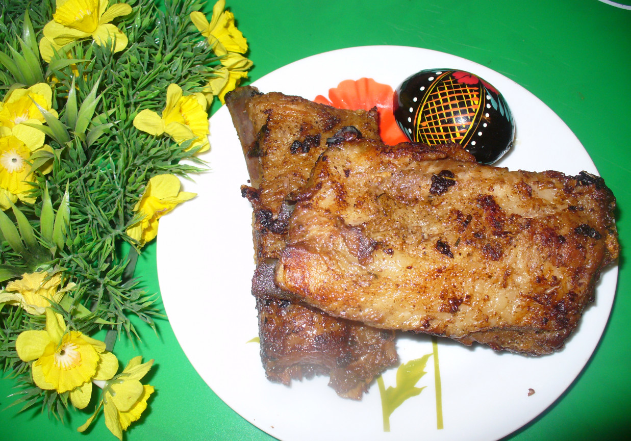 Żeberka z piekarnika  foto