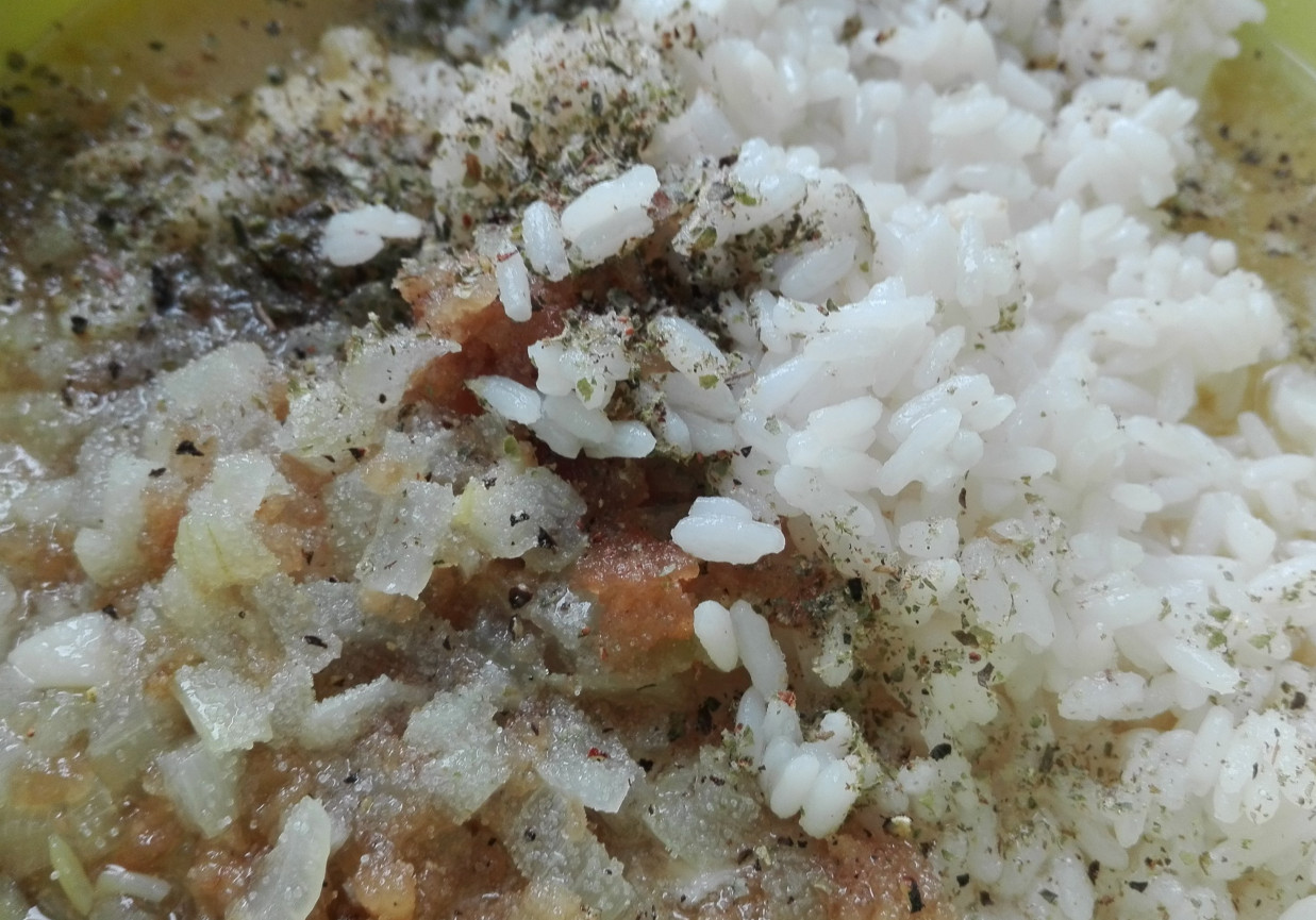 Żebroczka - śląska zapiekanka z ziemniaków, ryżu i boczku foto
