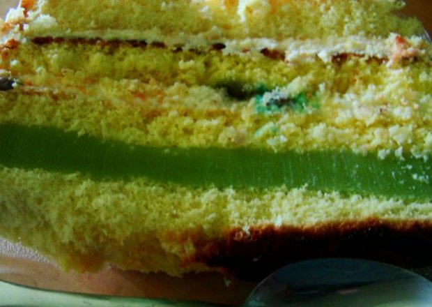 Fotografia przedstawiająca Zielona masa do tortu