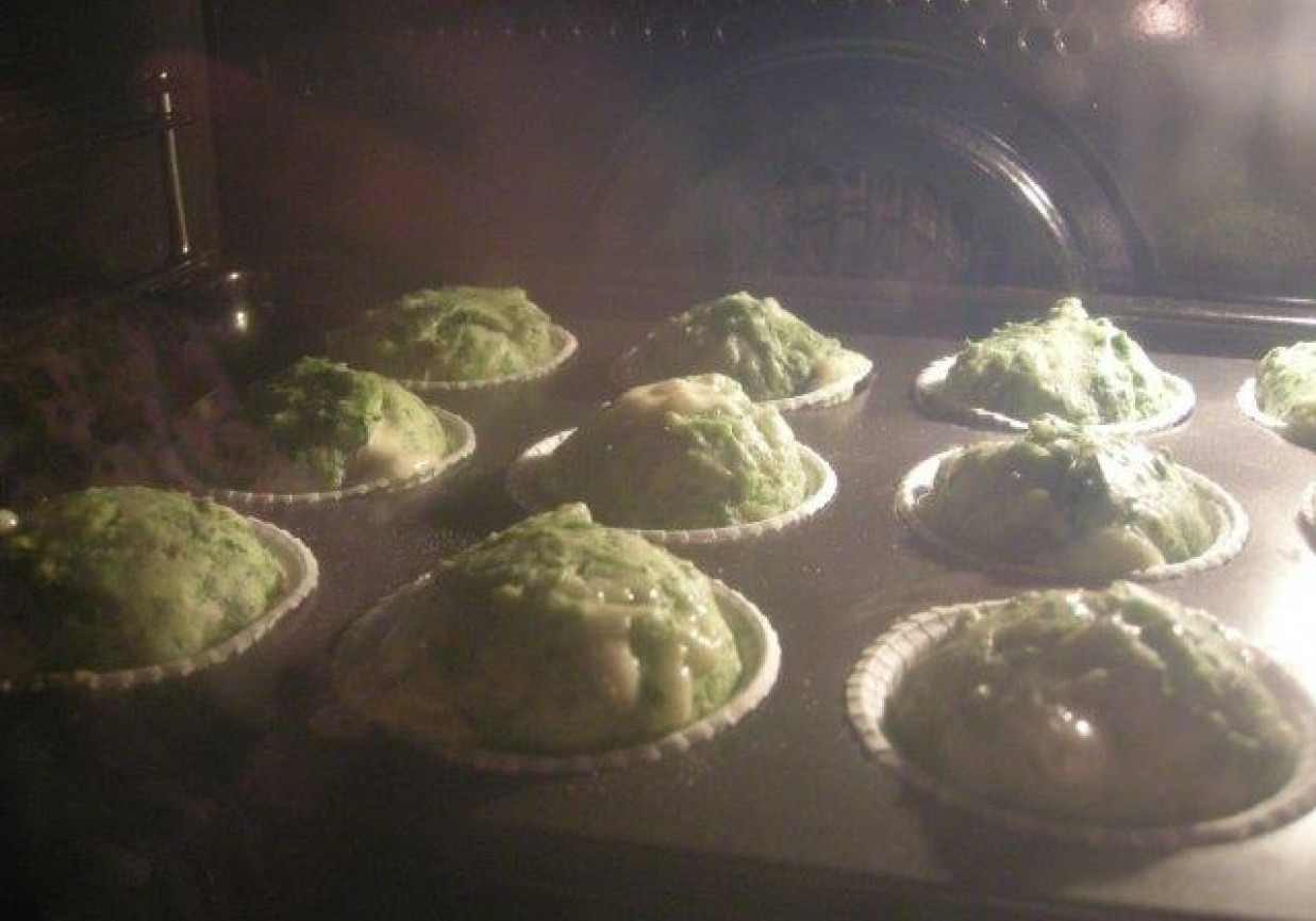 Zielona muffinka foto