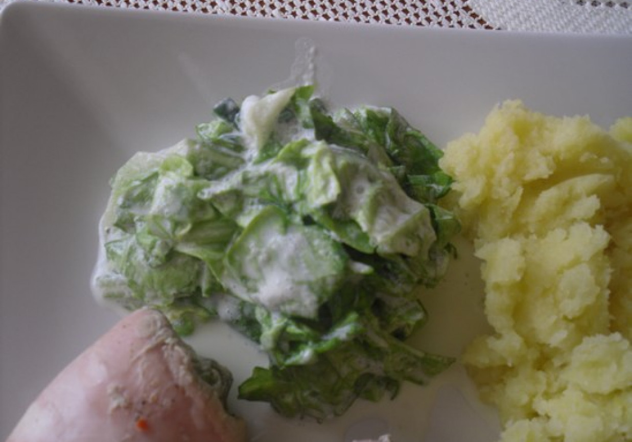 Zielona sałatka do obiadu foto