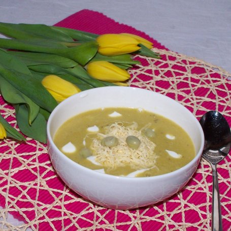Krok 5 - Zielona zupa, czyli krem z bobu foto