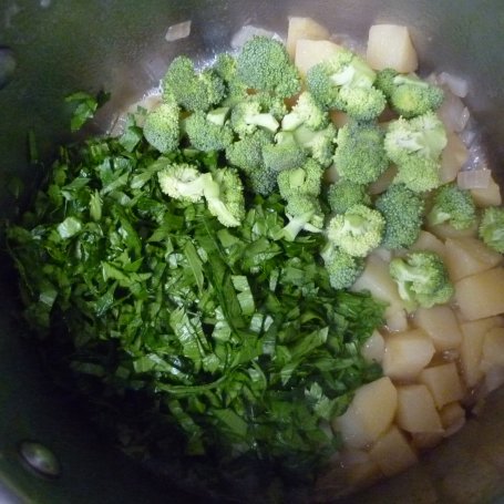 Krok 3 - Zielona zupa krem foto