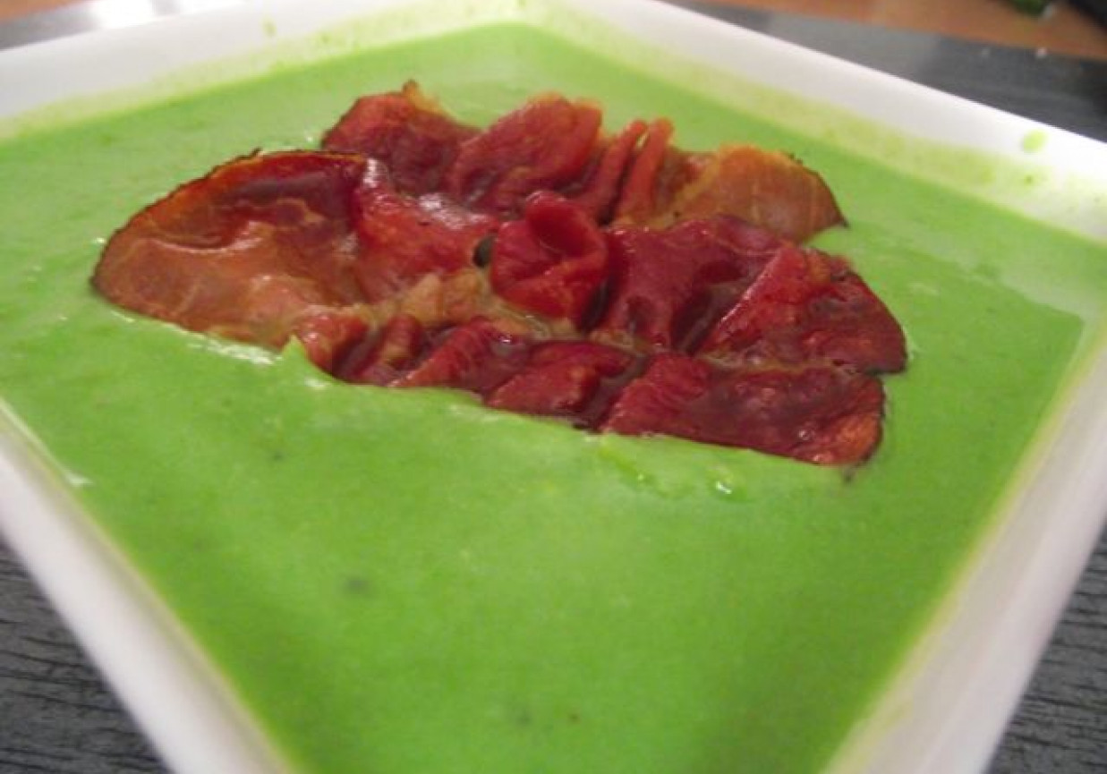 Zielona zupa. foto