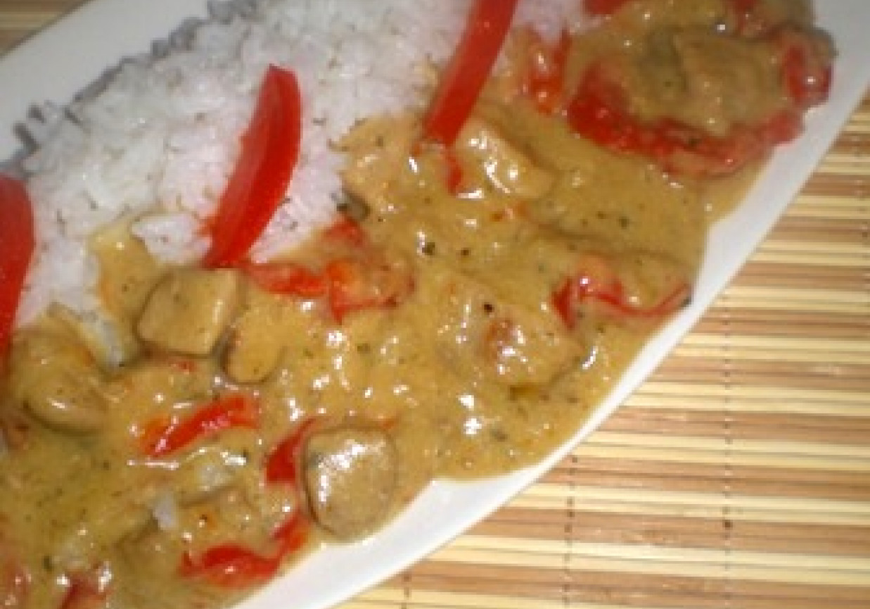 Zielone curry z wieprzowiny foto