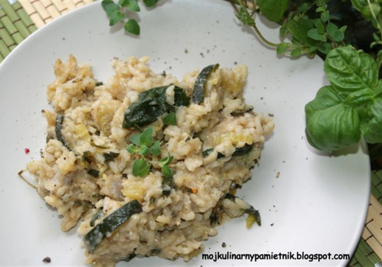 Zielone risotto foto