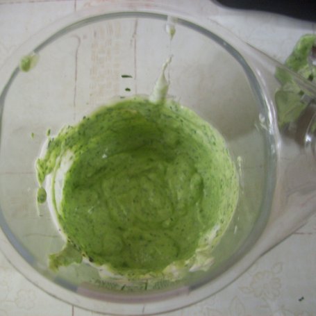 Krok 3 - Zielony ,kremowy sos foto