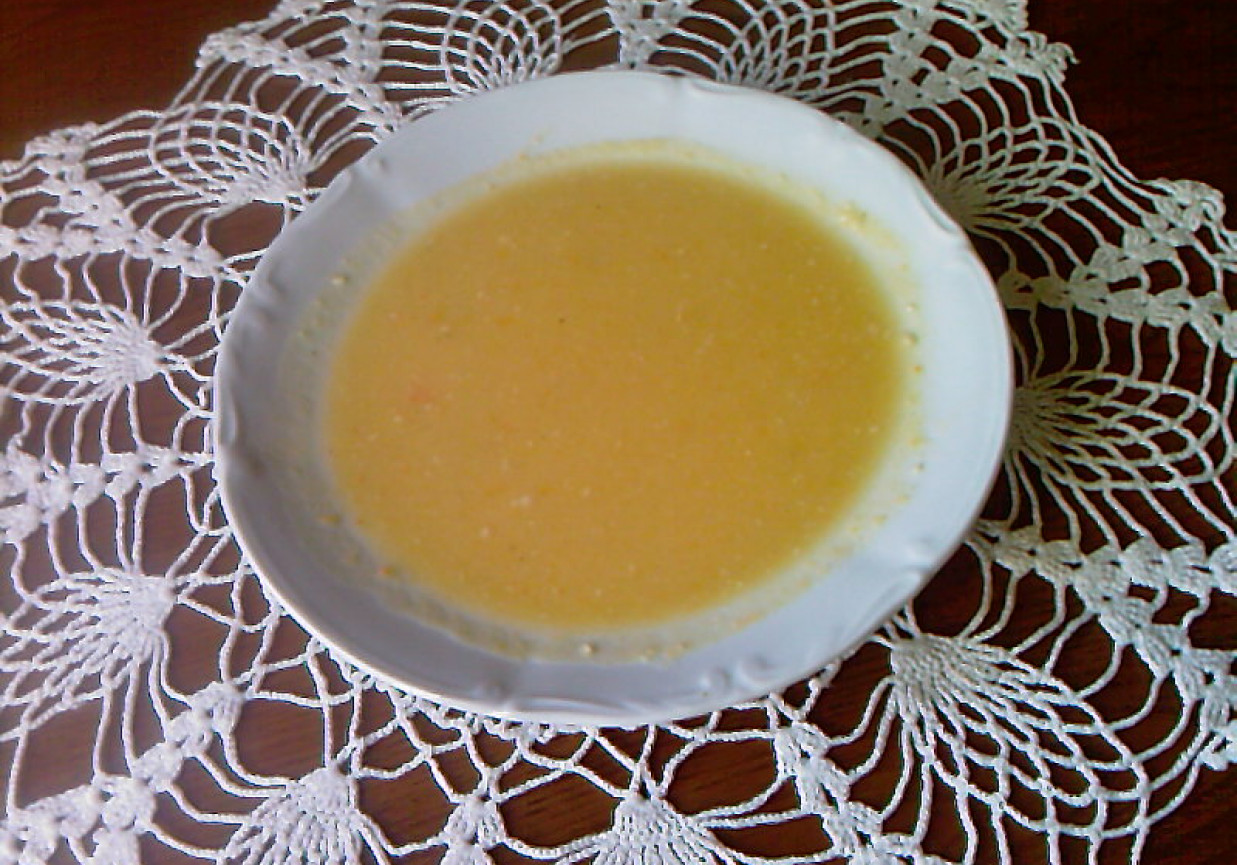 Ziemniaczana zupa-krem zmięsem foto